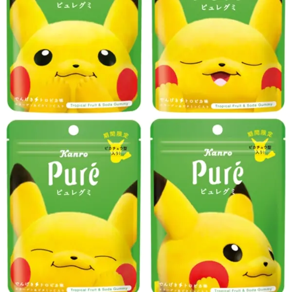 超想買！日本 PURE 軟糖推出「皮卡丘」期間限定包裝，肥嘟嘟臉蛋激萌引寶可夢迷生火～