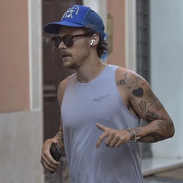 Harry Styles 蓄鬍被指「瞬間老成中年男子」，網友驚：李奧納多是你？