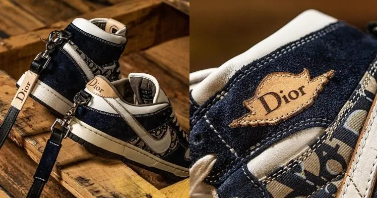 美到哭出來！球鞋客製神人打造 Dior X AJ1 與 DunkSB 細節多到爆，網友：是真的該有多好⋯