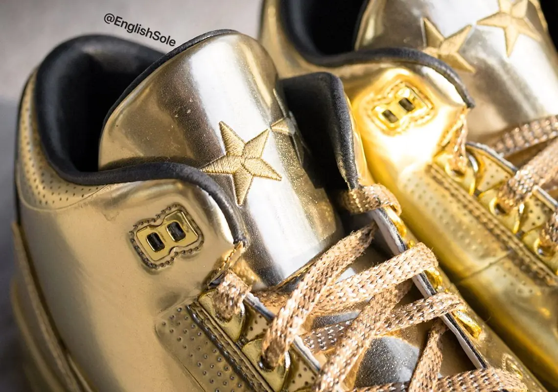 你要金色還銀色？全球限量 10 雙的 Air Jordan 3「土豪全金版」細節曝光，鞋迷：我全都要～