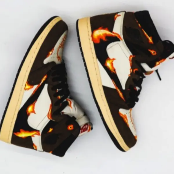 煉獄大哥沒有輸！「炎之呼吸」Travis Scott x Air Jordan 1 客製炸裂登場，鞋迷：「我的錢都被燒光！」