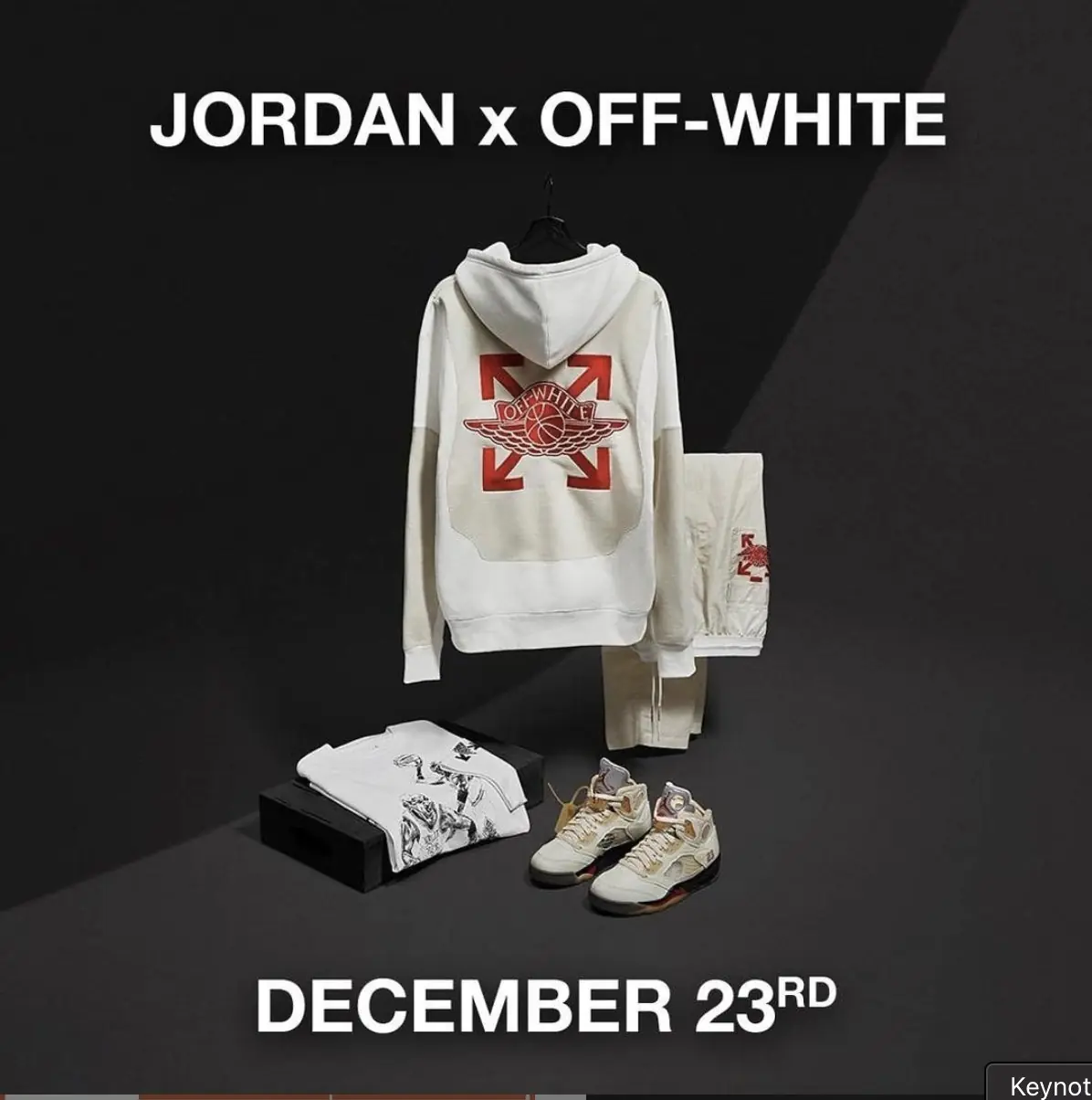 聖誕禮物就是它了！Off-White x Air Jordan「這天」補貨全系列，可別錯過「AJ 5」最後原價入手機會！