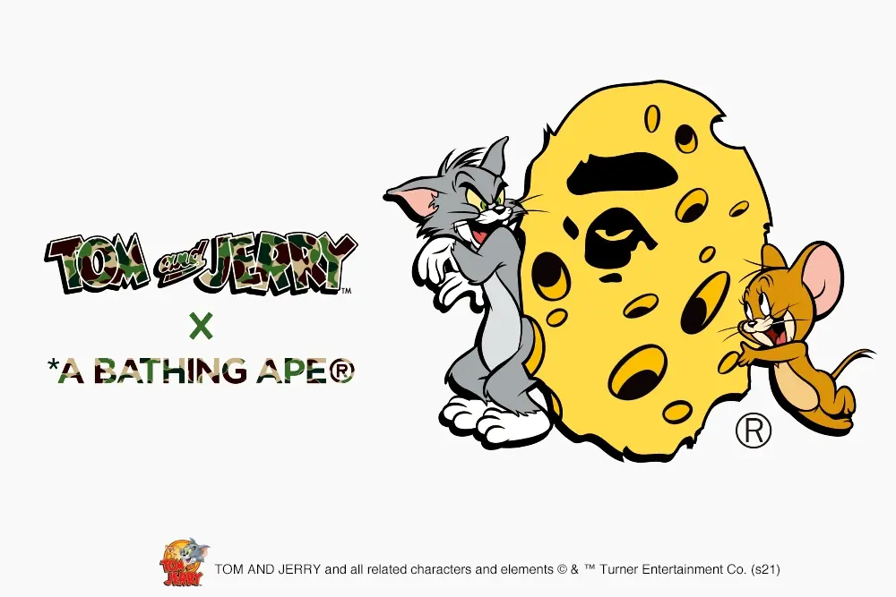抓鼠鼠了！A BATHING APE® x TOM and JERRY 聯乘系列 ，正式登陸台北！
