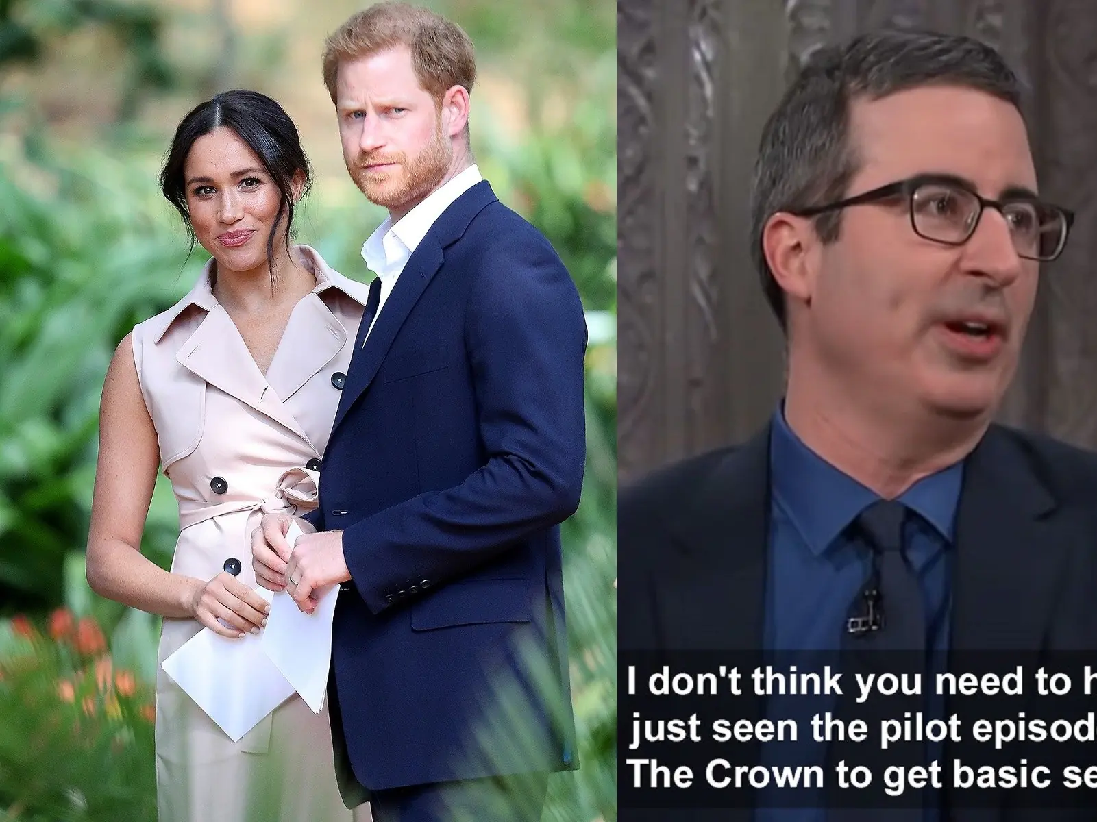 英國主持人 John Oliver 預言式吐槽「哈利和梅根結婚」，犀利評論引網友膜拜！