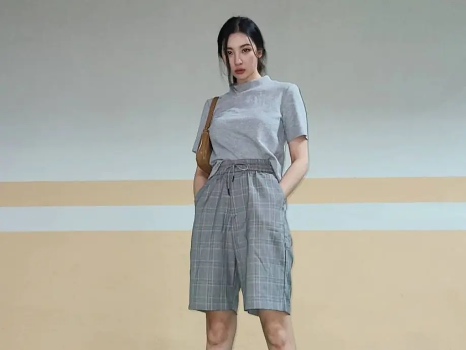 把爸爸的褲子翻出來！腿精宣美都在瘋的「爸爸短褲」妳跟上沒？3 種穿搭公式快筆記！