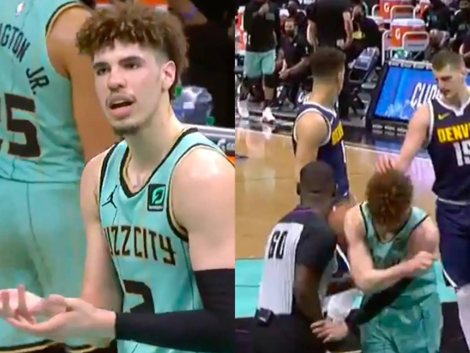 NBA／現在裁判也碰不得！LaMelo Ball 把「裁判手」推開卻領 T 讓他無言，網友：WTF 這是什麼東西...