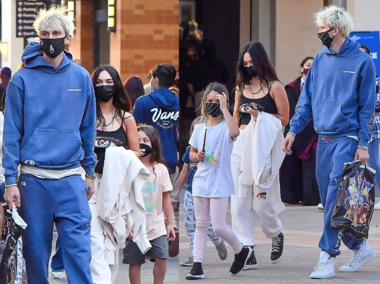 MGK 帶梅根福克斯小孩遊玩環球影城，身高 192 穿帽 T 棉褲也帥如男模！