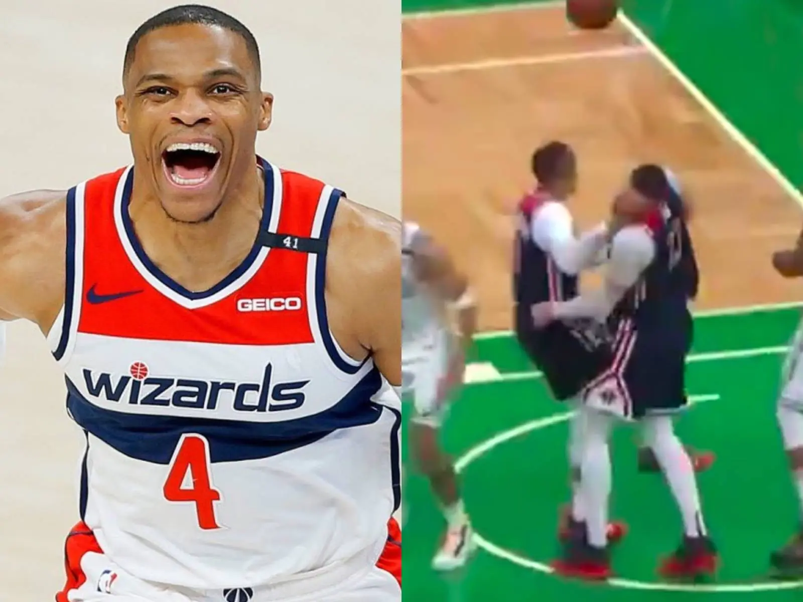 NBA／不爽隊友放槍？忍者龜 Westbrook 灌籃後打隊友「兩下耳光」，網友嘲諷：他是故意的啦！