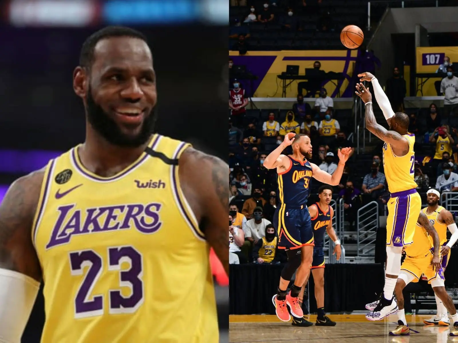 NBA／神表現！「詹皇」LeBron James 轟 22+11+10 戰勝勇士，34 英尺超誇張三分球嗨翻球迷～