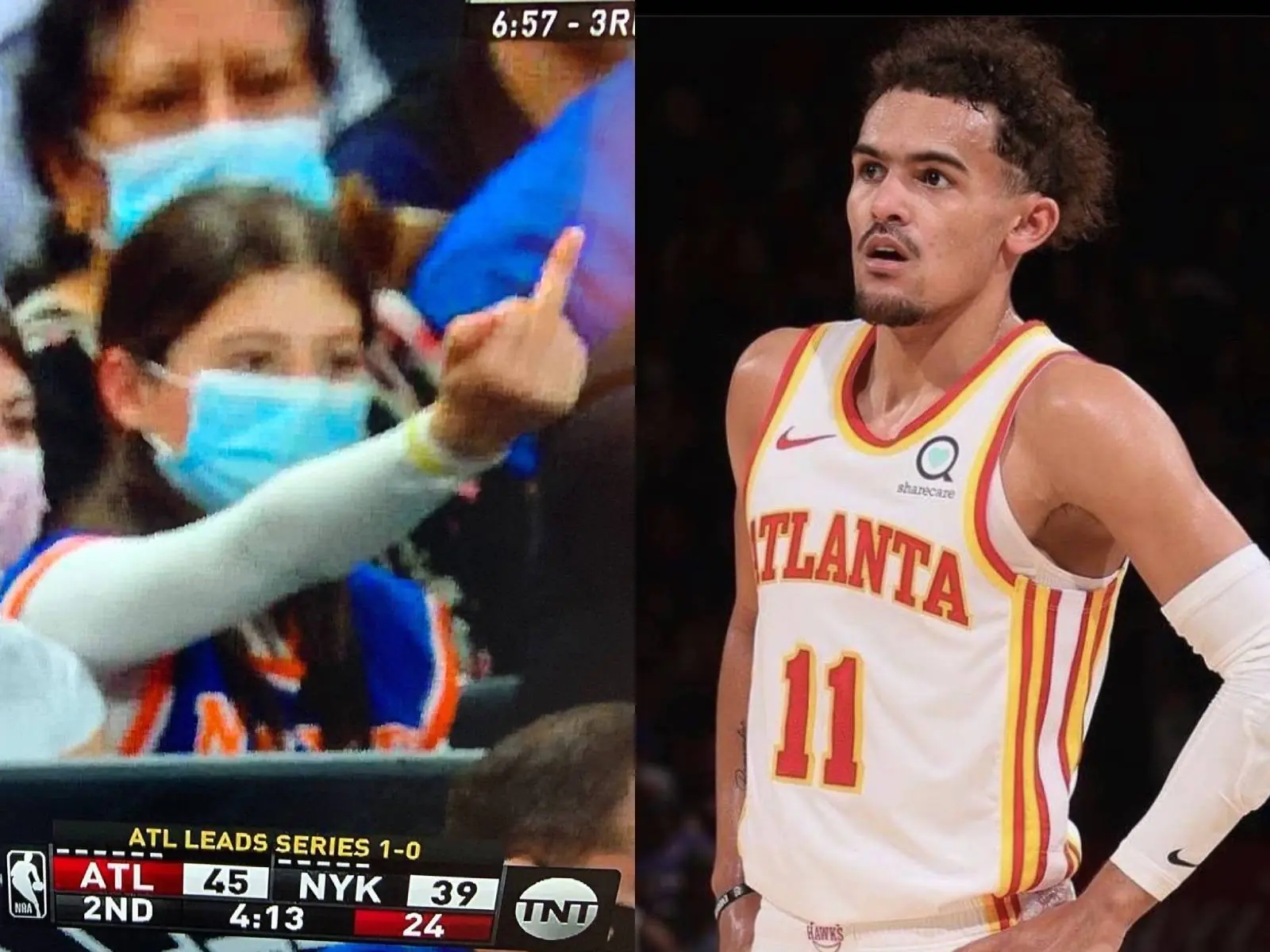 NBA／就是不爽你！尼克球迷高喊 Trae Young 禿頭還有人「吐痰」，楊哨俠賽後：我們亞特蘭大見～
