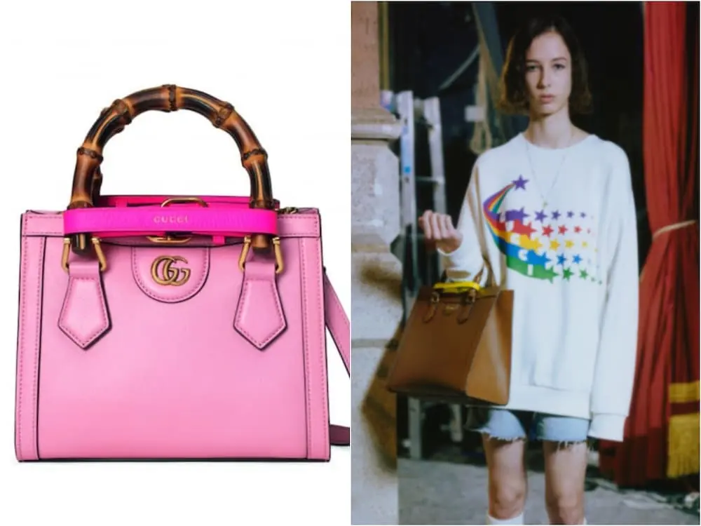Gucci 再度出狂招！全新 Diana 系列包款不僅有「竹節提把」，迷你尺寸和桃紅色搭配有夠可愛