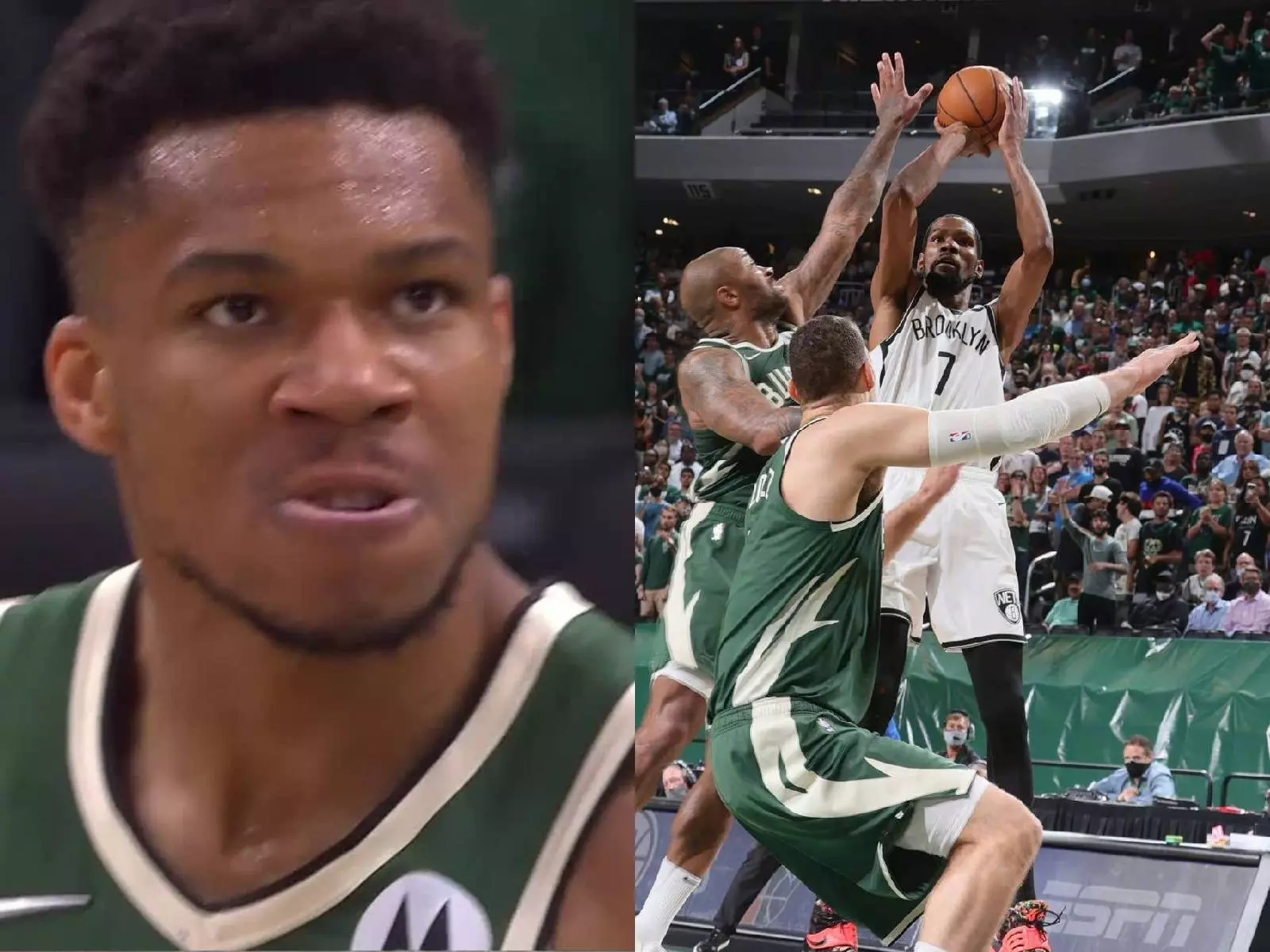 NBA／感謝上帝 KD 沒進！公鹿字母哥爆扣 Griffin 復仇，球評說籃網關鍵球：「為什麼不傳球？為什麼」