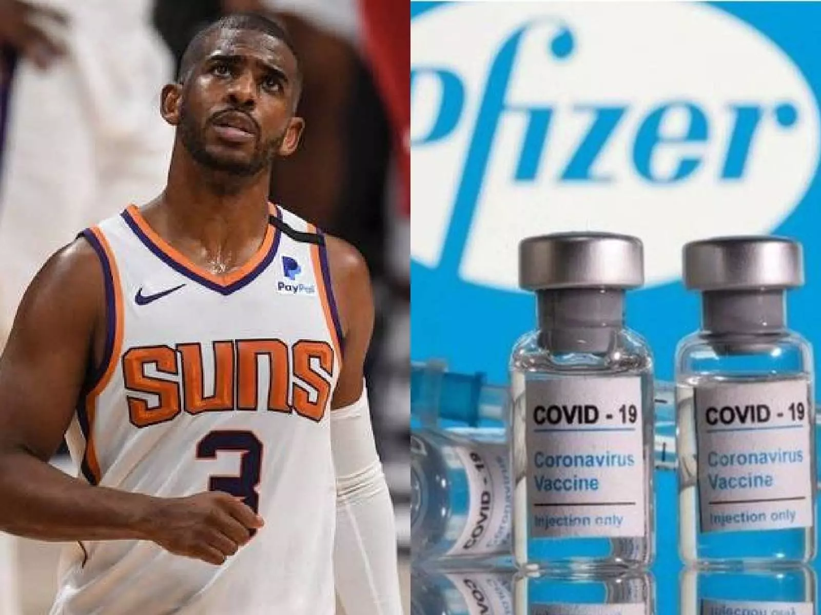 NBA／接種疫苗也出事！Chris Paul 注射「輝瑞」BNT 疫苗，新冠檢測陽性讓本人心情低落...
