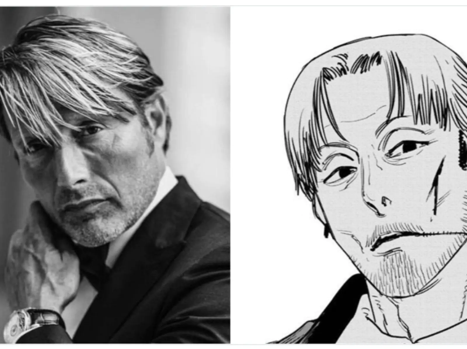 丹麥最帥大叔 Mads Mikkelsen 神似《鏈鋸人》岸邊，動漫迷狂求真人版！
