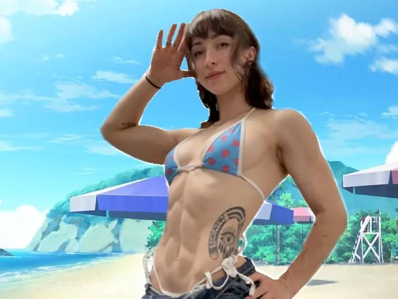 「JoJo 立」真人版！歐美肌肉女連身材都完美復刻，根本從動漫走出來！