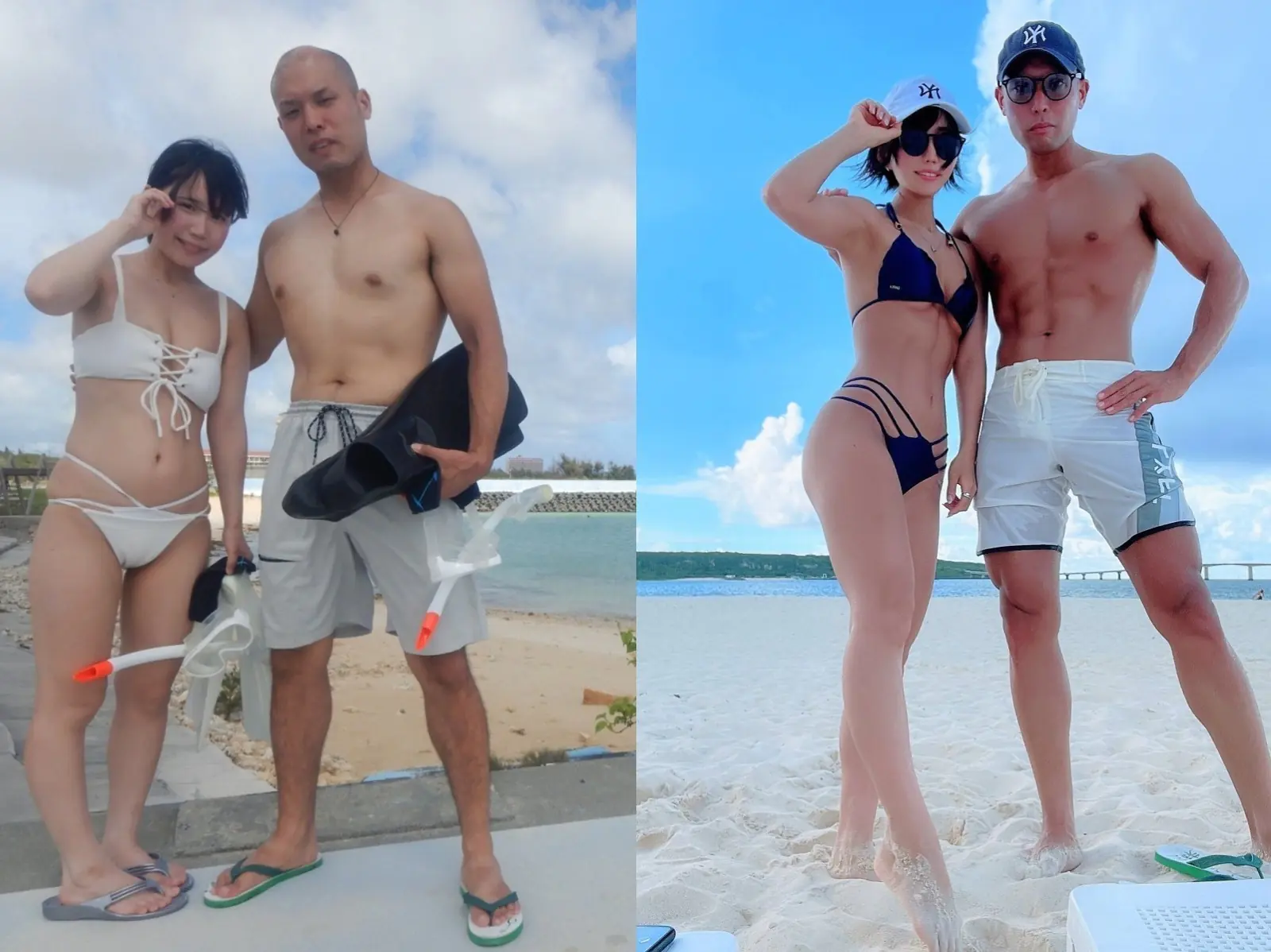 日本夫婦檔花 3 年鍛鍊成健美肌肉身材，對照圖太勵志掀網路轟動！