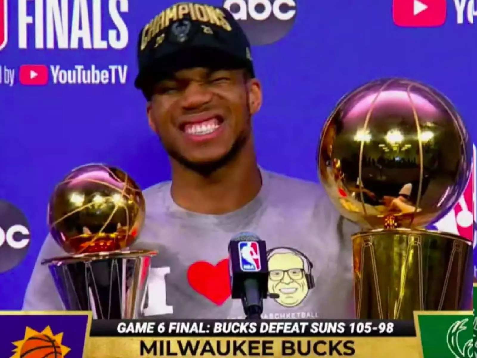 NBA／奪冠吐真言！字母哥賽後爽到跳舞，還說：「我可以加入超級球隊拿冠軍，但留公鹿奪冠更難」
