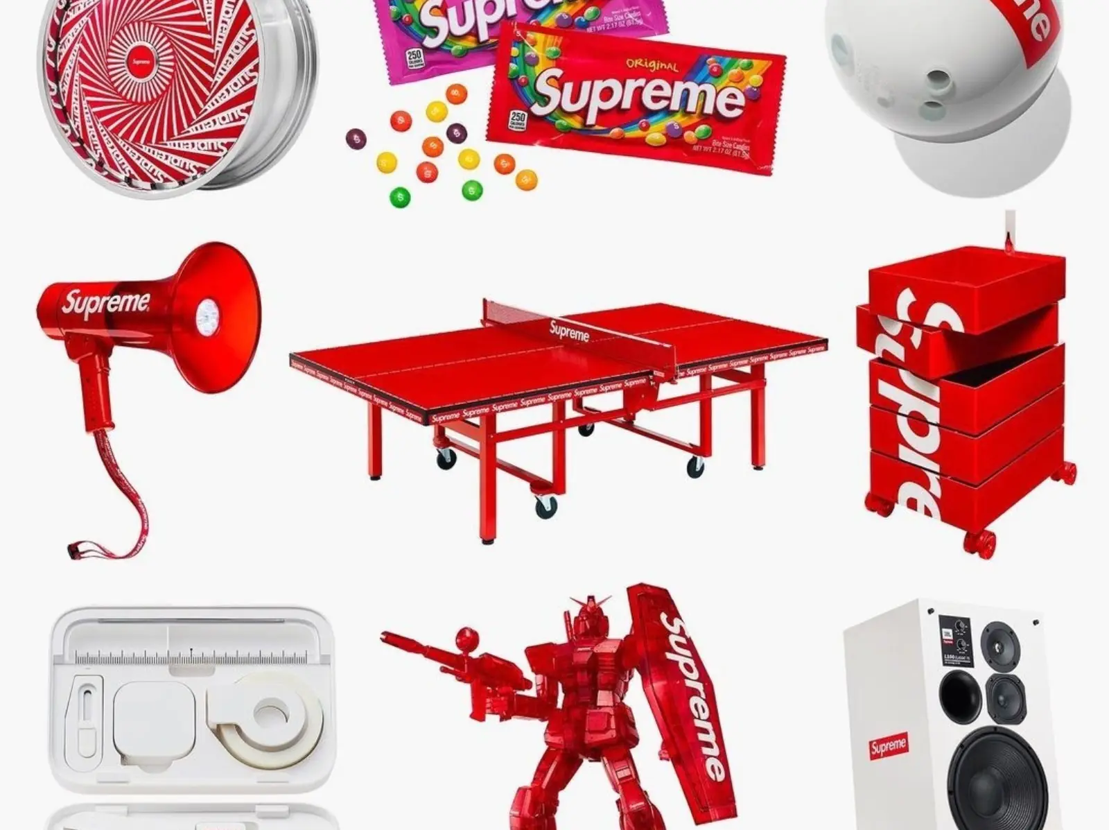Supreme 2021 秋冬新品釋出，桌球桌、鋼彈、床墊等超狂配件小物讓人想通通買回家！