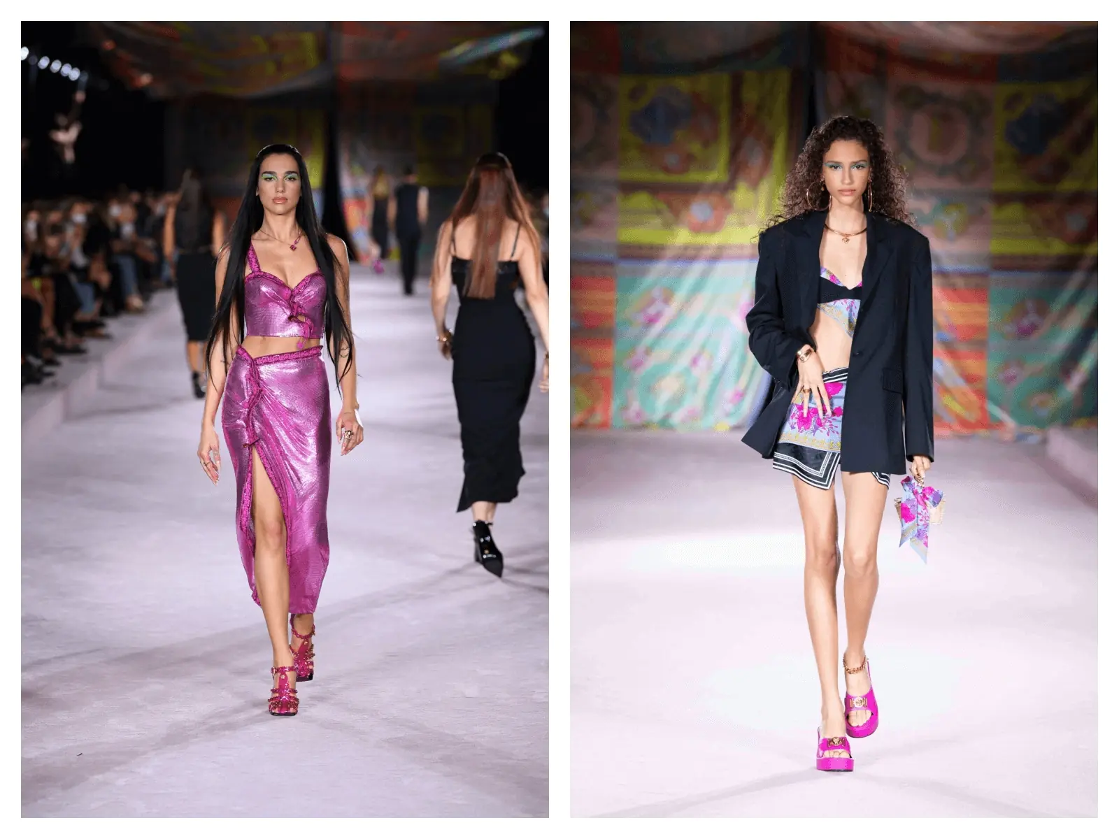 VERSACE 2022 年春夏系列登場，Dua Lipa踏上華麗時裝秀天橋！