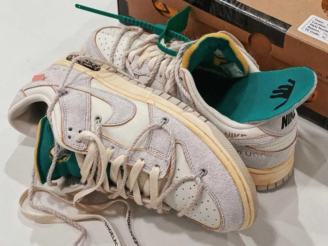 Off-White x Nike Dunk Low 聯名潮鞋被客製到太美，就連 Virgil Abloh：「一流的改造！」