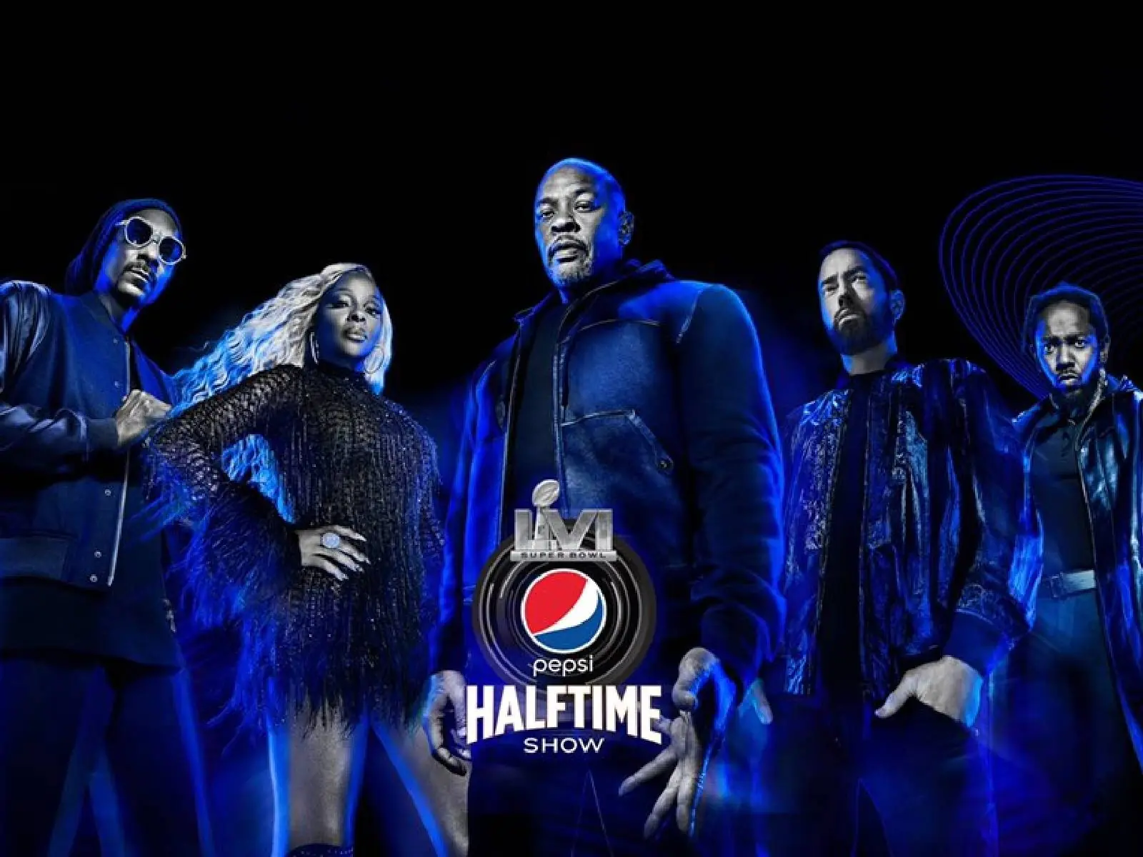 NFL 超級盃表演太猛！阿姆、Dr.Dre、Snoop Dogg、Kendrick Lamar、Mary J. Blige 聯手登台～