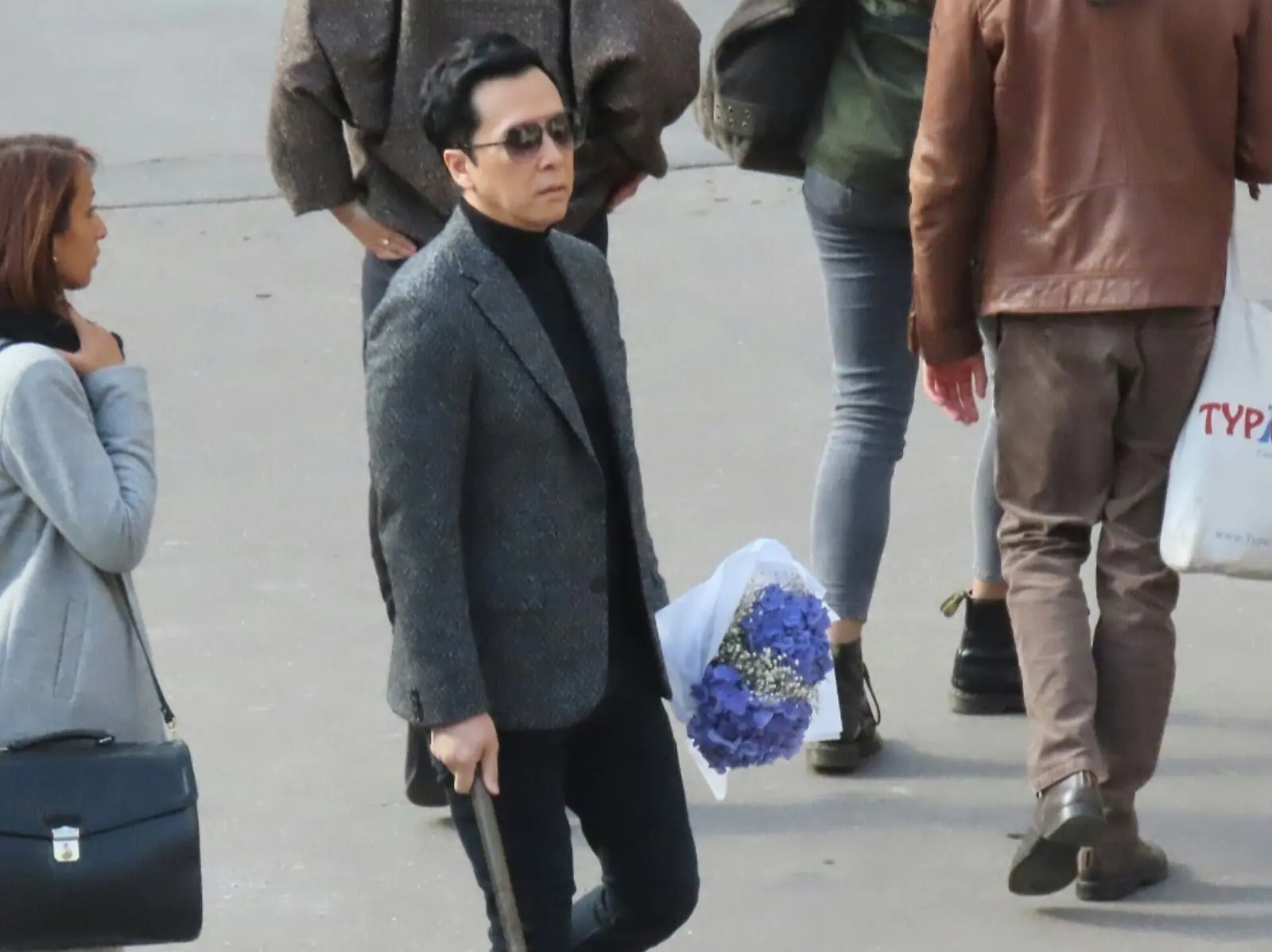 甄子丹加盟基努李維《捍衛任務 4》片場照曝光，葉問再度上演「盲人武者」角色？