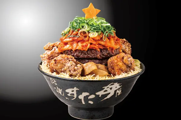 日本推出超浮誇「極樂聖誕樹丼」，重達 1.5 公斤大份量讓你吃到吐！
