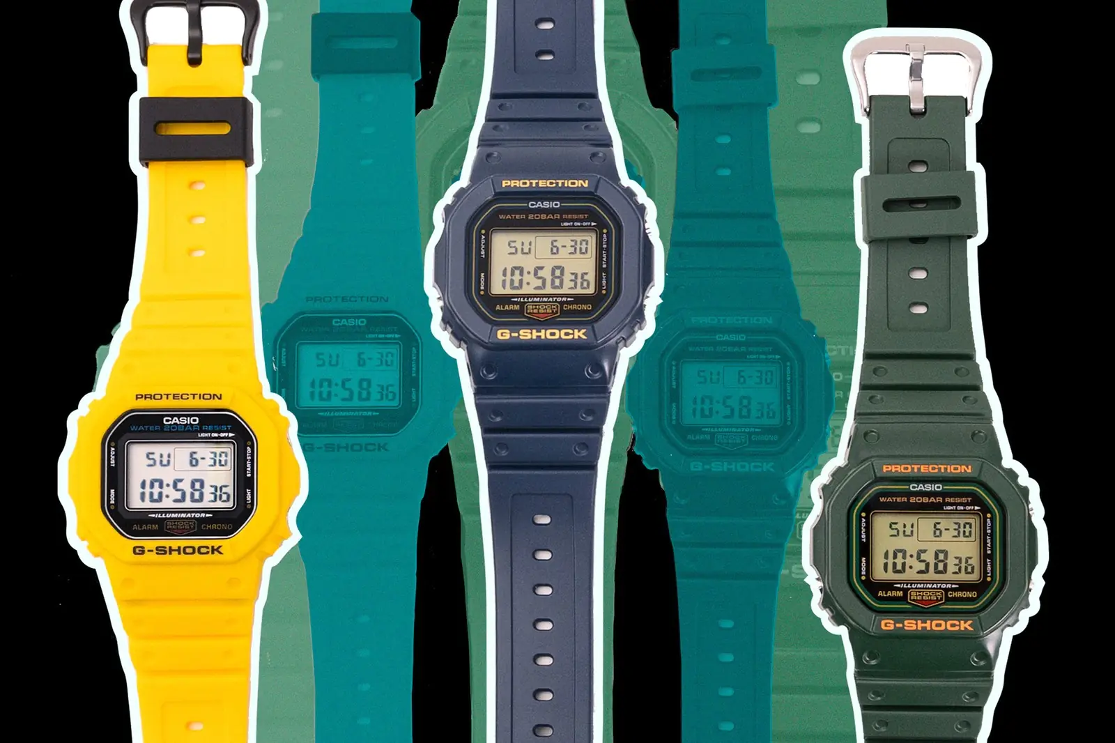 炫酷色彩入侵你的潮流基因！G-SHOCK DW-5600回歸復古經典，翻玩90年代街頭風尚！
