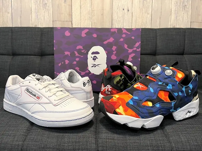 【E直買鞋】Reebok x BAPE 聯名開箱！上架即秒殺再現猿人潮流實力！