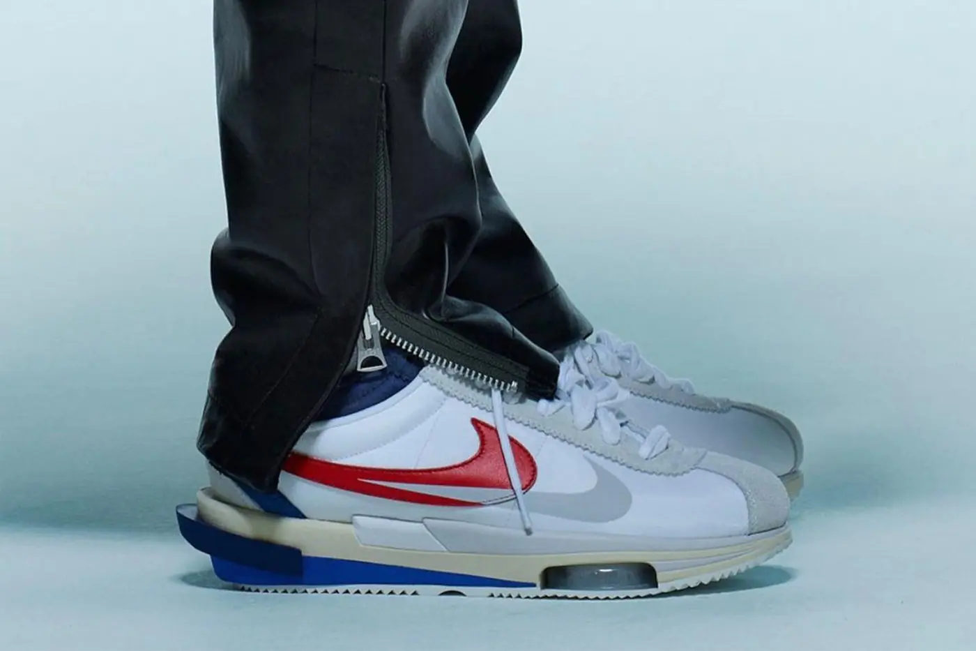 2022 sacai 秋冬系列正式曝光「 Nike Cortez 聯名鞋」，高清美圖一次看個夠！