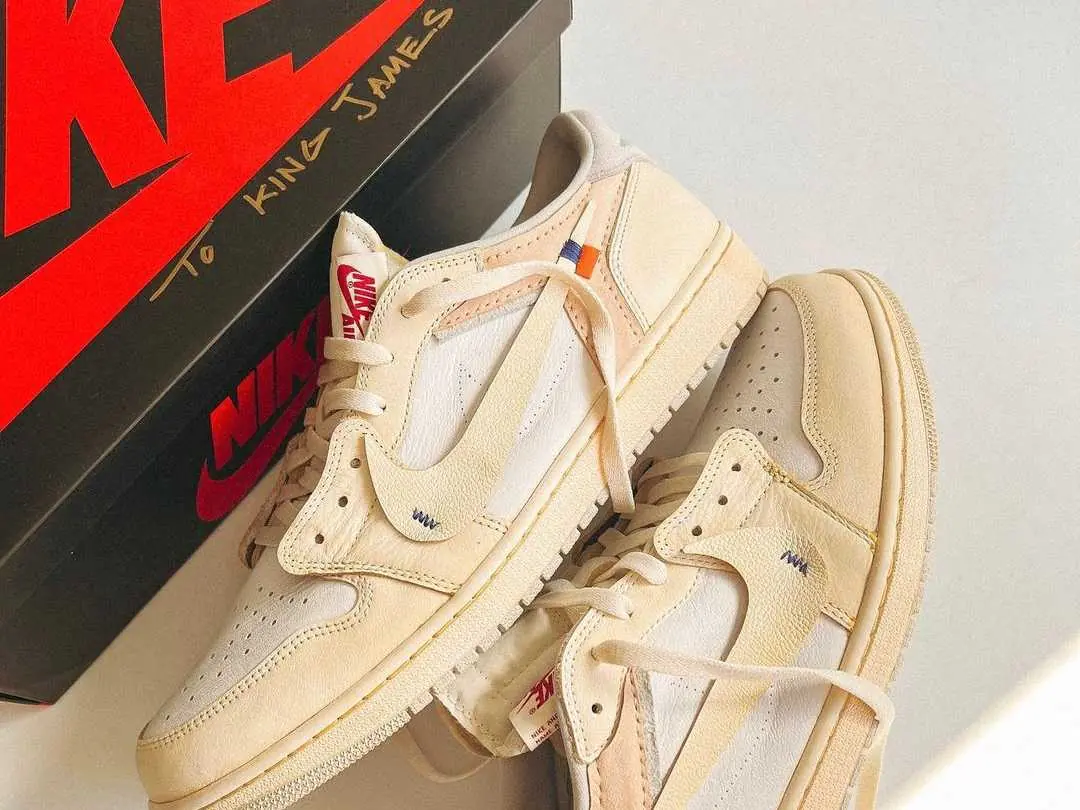 NBA 球星 LeBron James 親自曝光 Off-White x Air Jordan 1「客製低筒版本」，細節美慘了！