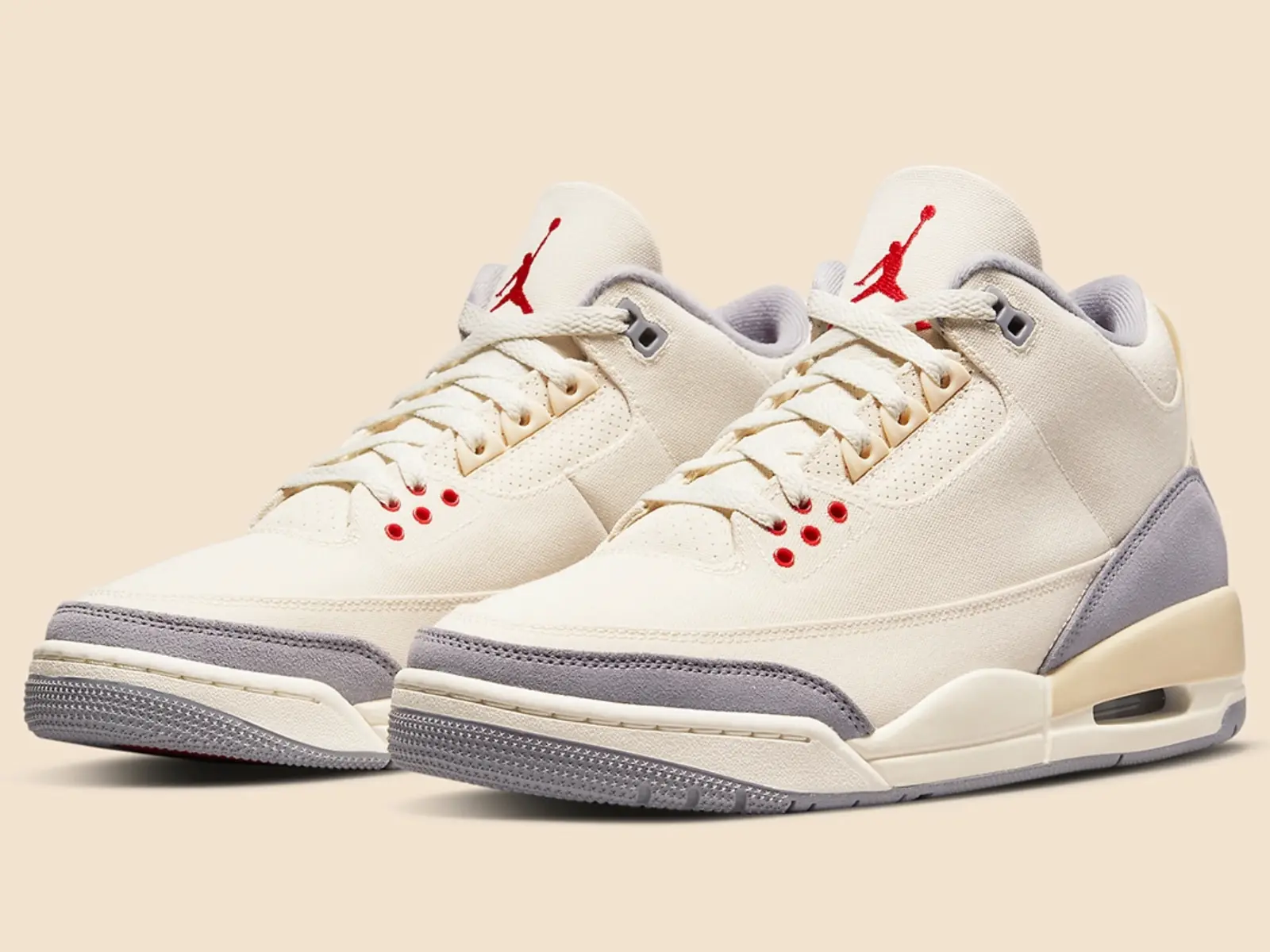 Air Jordan 3「Muslin」3 月底正式登場，復古米白搭配超高質感麂皮材質！