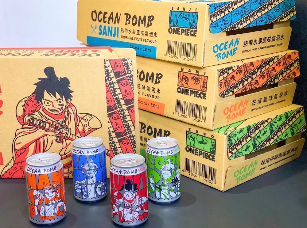 One Piece 航海王聯名氣泡水太欠收，魯夫、娜美、索隆與香吉士我全都要！