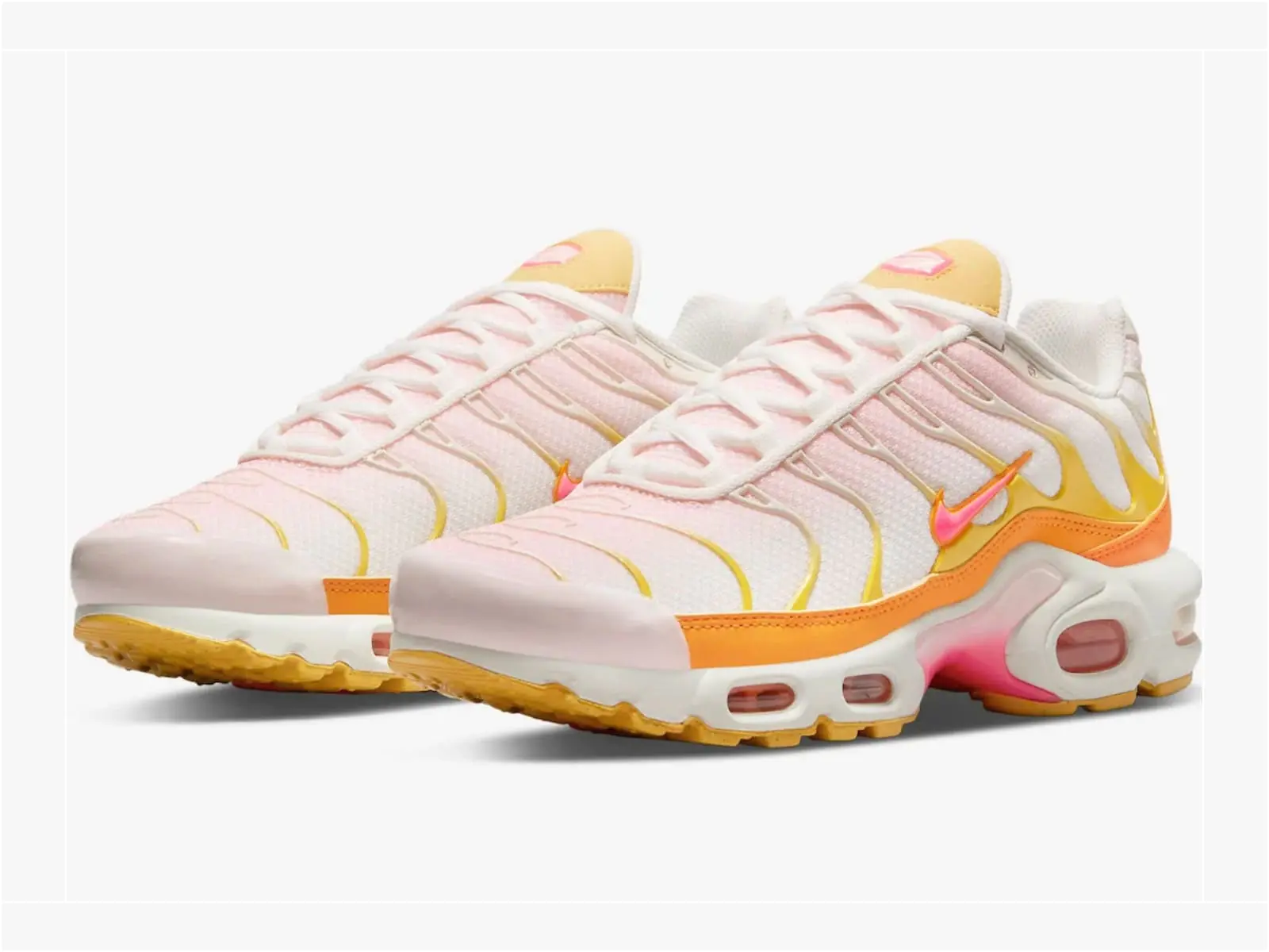 全新 Nike Air Max Plus 推橘白夏日配色「Sunrise」，一雙只要台幣 5000 就搞定！