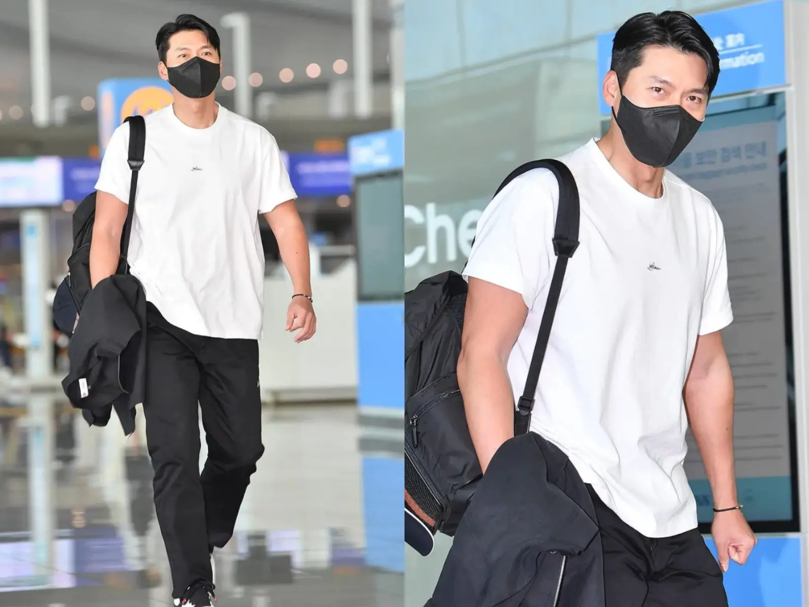 玄彬現身機場的「蜜月穿搭」全身來頭不小：腳踩限量 GD 聯名鞋，連白 T 都是 Loro Piana X 藤原浩！