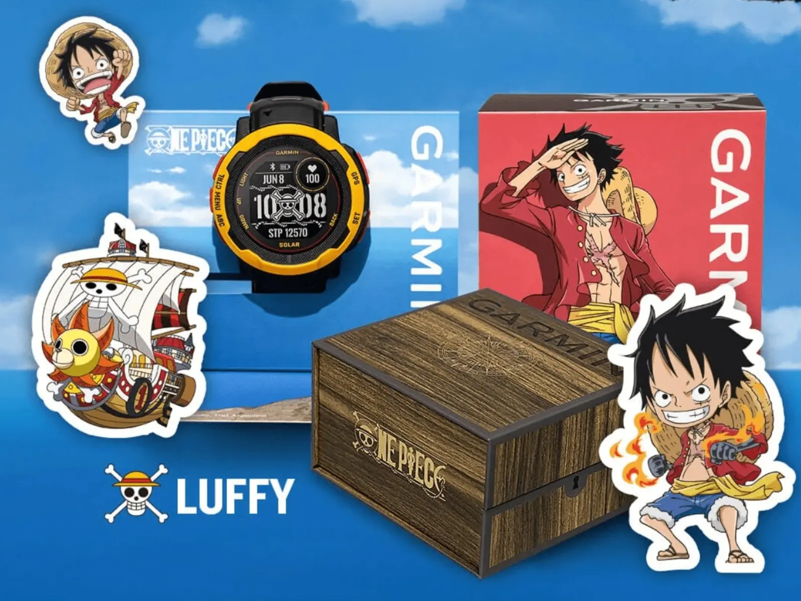 Garmin 聯名《航海王》ONE PIECE 推出亞洲限定 Instinct 2 Solar 智慧腕錶！