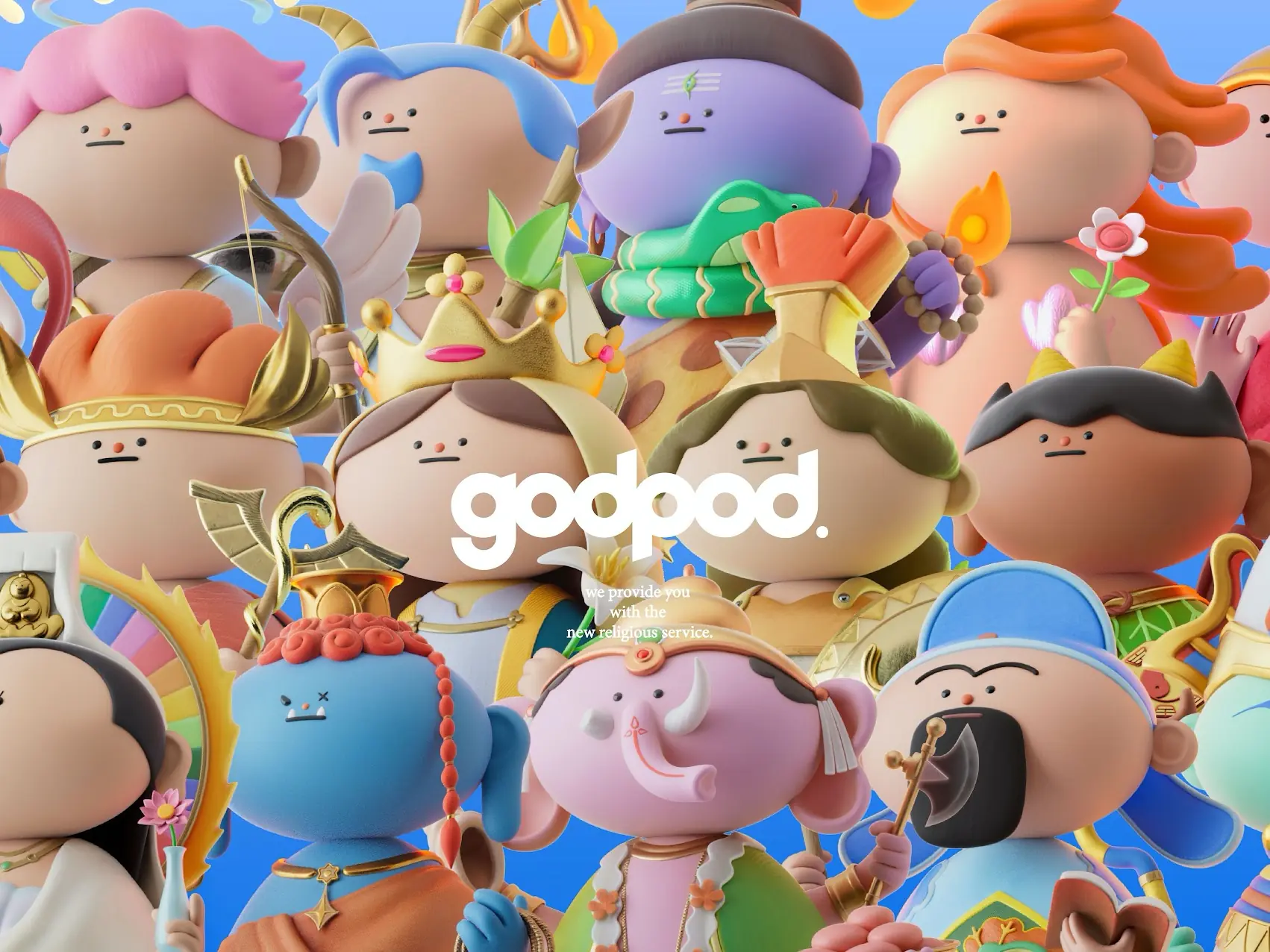 台灣知名影像團隊 Muzixiii Studio 釋出全新「GODPOD」NFT 項目，元宇宙信仰聖地開張！