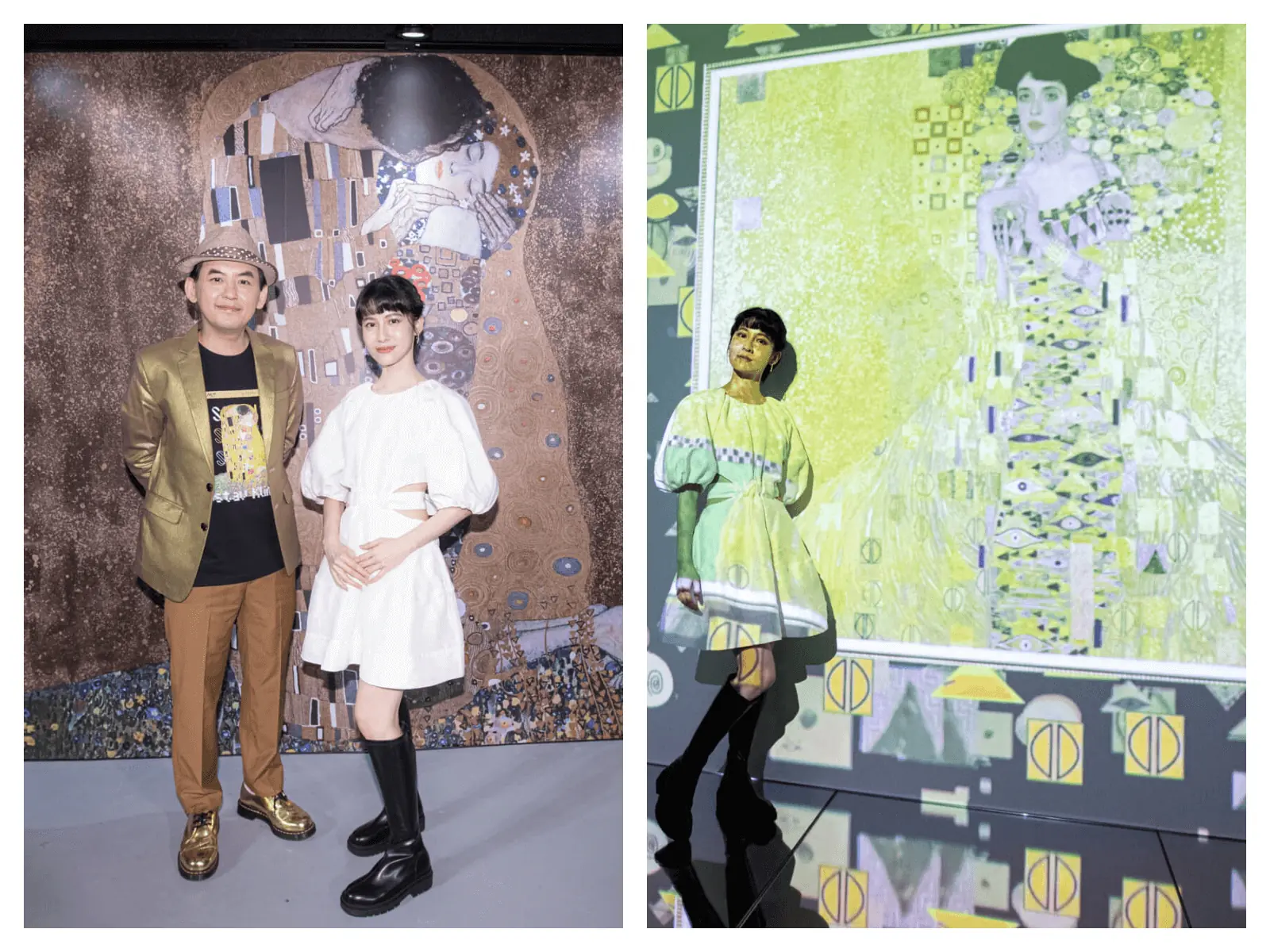 奧地利國寶藝術大師克林姆首次在台大型主題展，考試院院長黃榮村、文青女神-連俞涵搶先體驗