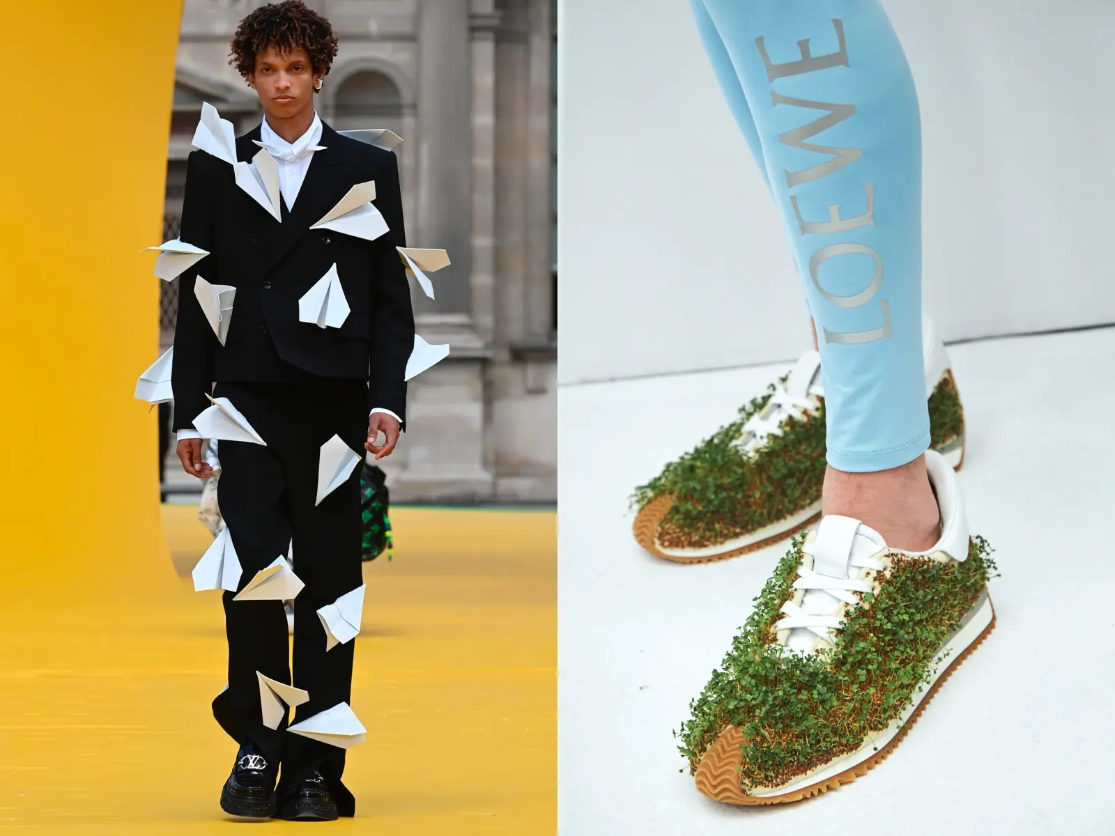 2023 春夏男裝週 8 大亮點總整理：LV 紙飛機西裝致敬 Virgil Abloh、Loewe 直接「種草」在鞋上？