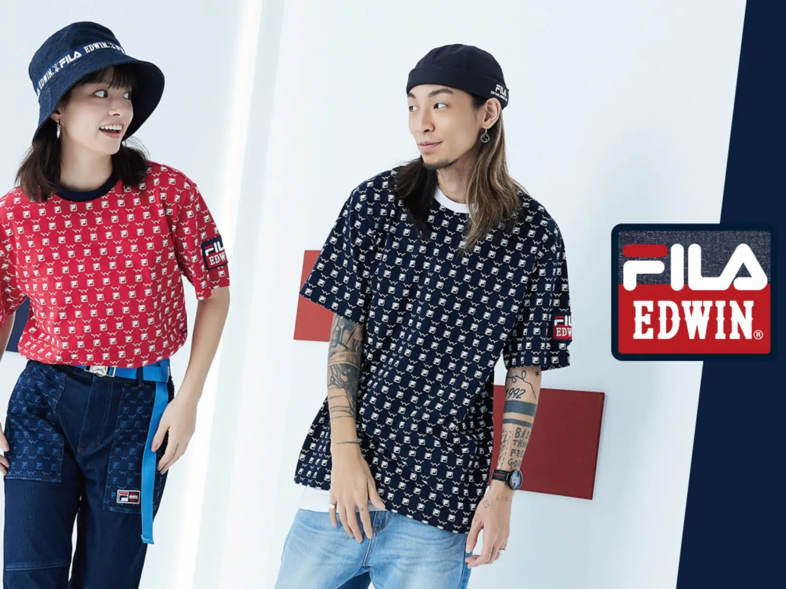 原來 J 個就是經典！EDWIN X FILA 攜手打造復古膠囊，百年設計再現！