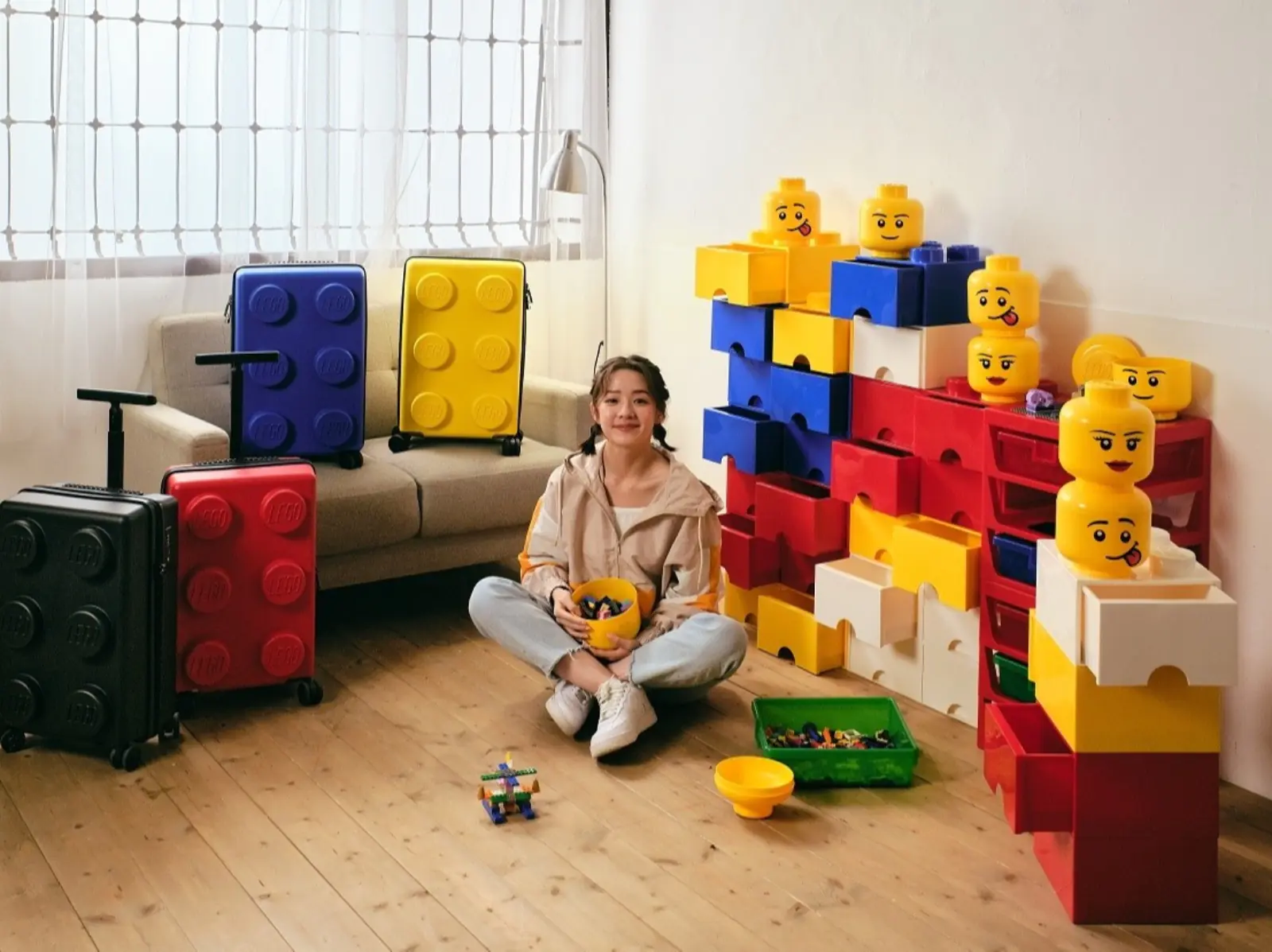7-11 推出「LEGO 樂高 90 周年集點」，「放大版樂高人頭」超獵奇！