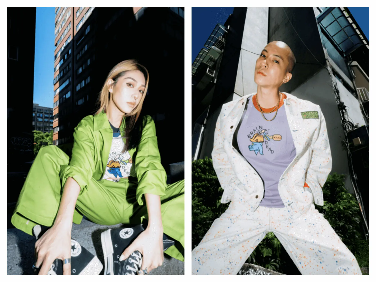 饒舌歌手蛋頭 BG8LOCC、潮模Joanne，KOL吳東震共同參與Dickies X Brain Dead塗鴉874 WORKSHOP