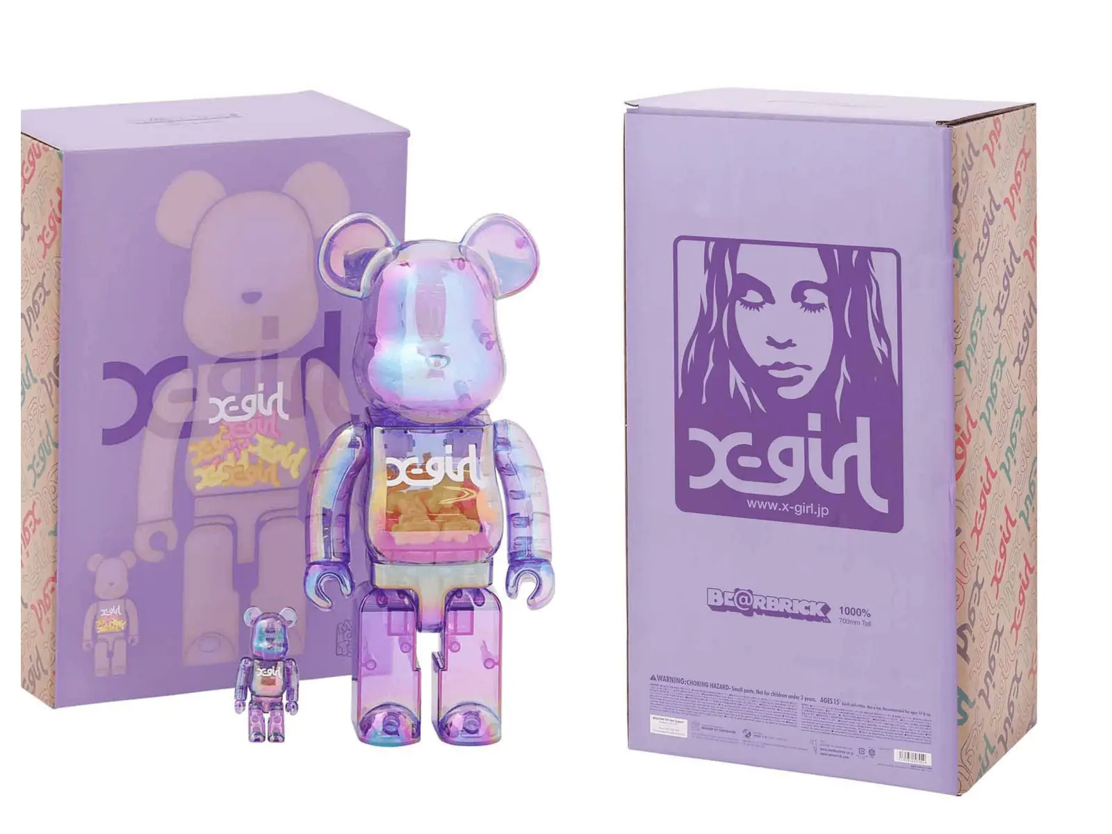 X-girl x BE@RBRICK聯名公仔，將於「這天」全台直營店點抽籤發售