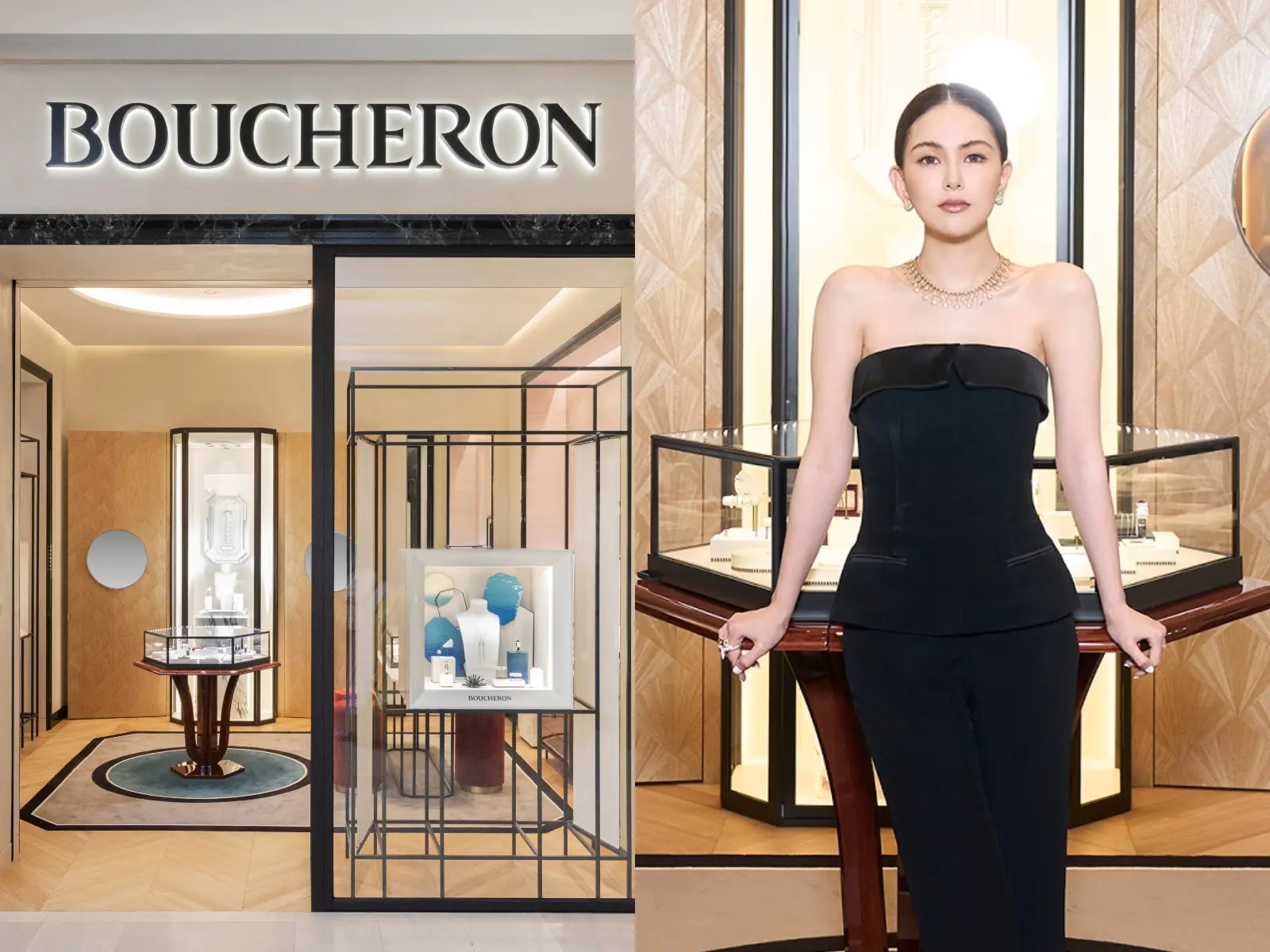 昆凌登 Boucheron 寶詩龍台中大遠百精品店開幕！自曝與老公周杰倫遊法趣事