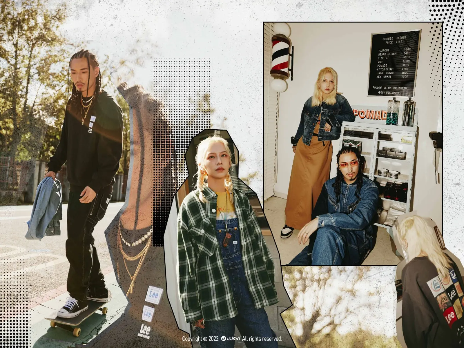 「Reimagined Denim 再譯經典」—— 穿上 Lee Jeans，一同解密 SUNRISE BARBER 設計師 Andy、Tibi 是如何在髮型世界中不斷重新定義經典！
