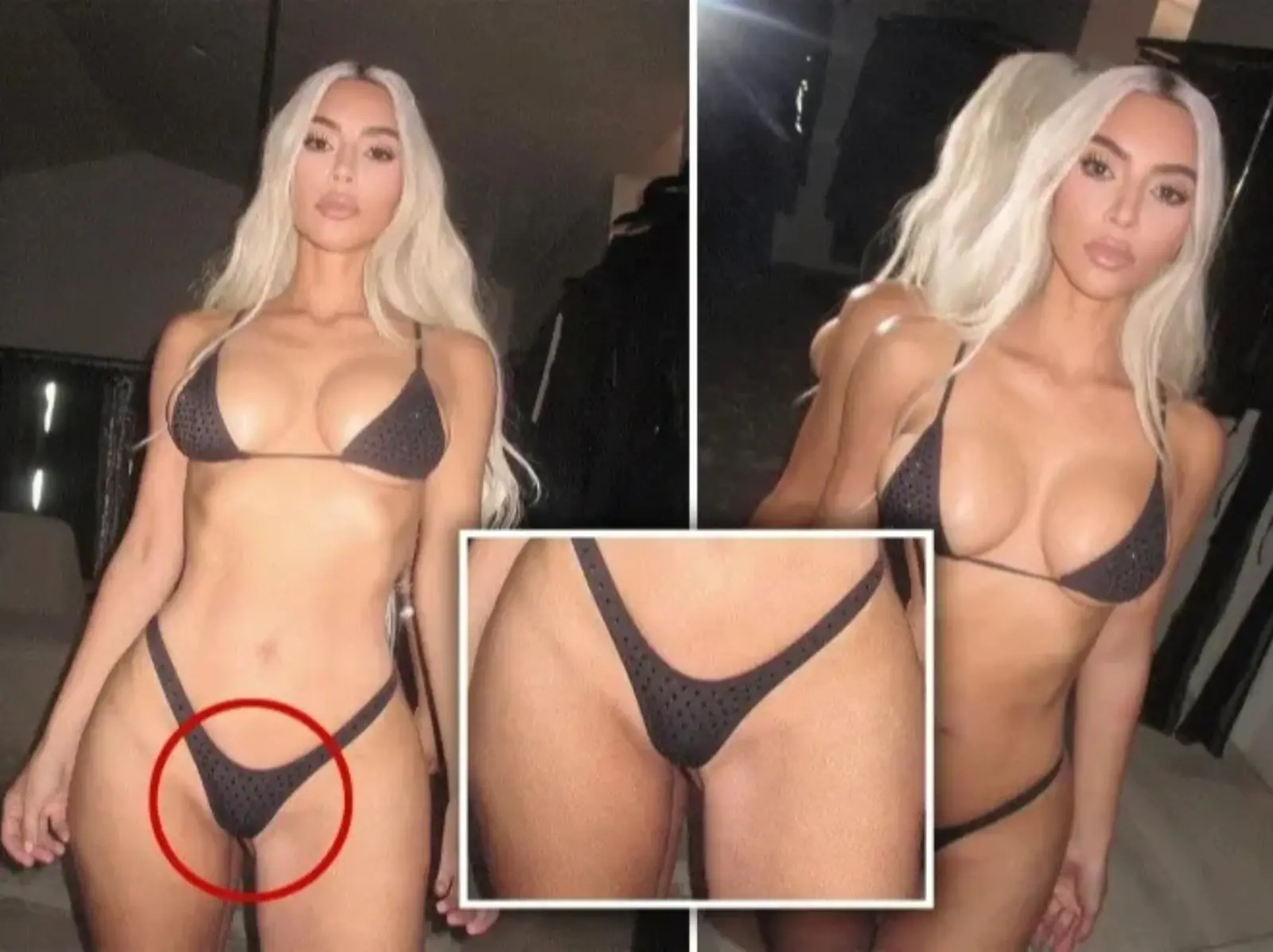 金卡戴珊 Kim Kardashian 又被抓包修圖失敗！網笑：「都是鏡子惹的禍！」