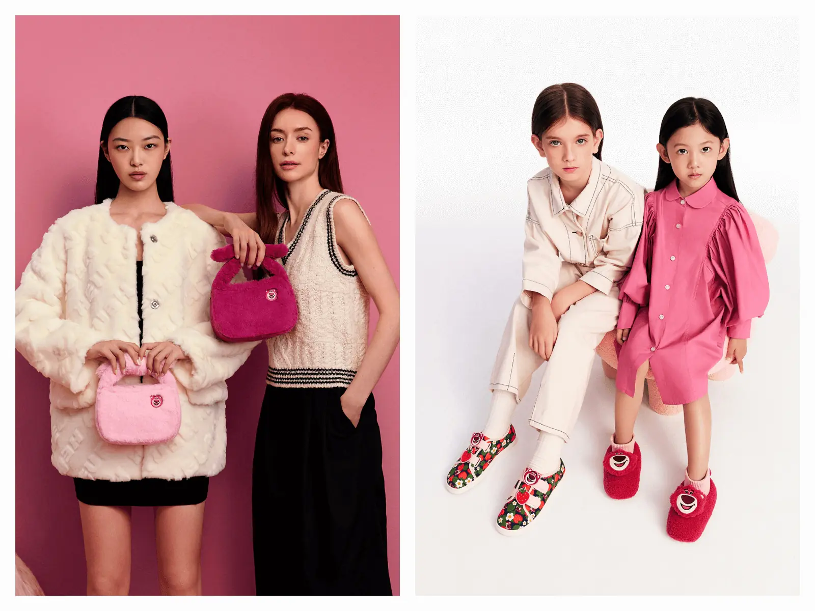 CHARLES & KEITH 迪士尼皮克斯熊抱哥系列，用俏皮設計與夢幻草莓粉，帶你找回最淘氣的青春樣貌