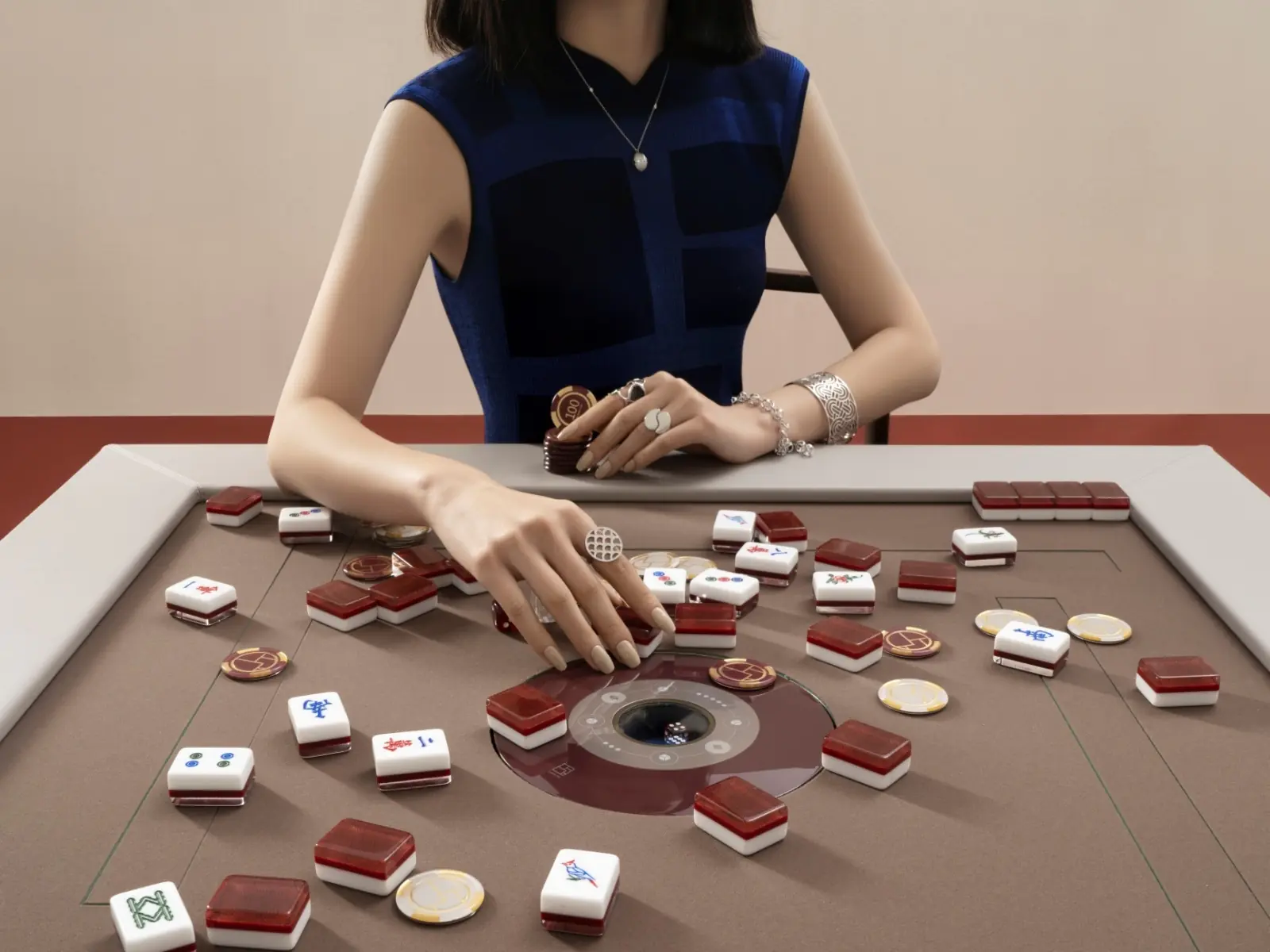 摩登桌遊心玩趣，SHANG XIA上下「大天地」胡桃木自動麻將桌，財氣滿盈 ，喜迎2023癸卯財兔年