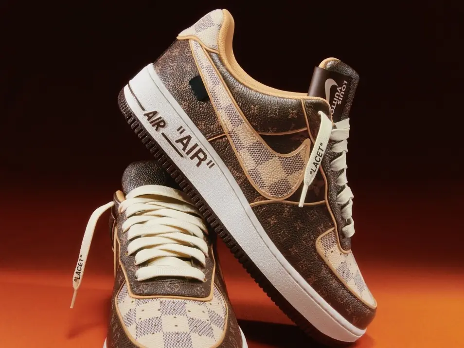 LV x Nike Air Force 1 位居「2022 天價球鞋」排行榜冠軍，平均一雙要價 380 萬台幣！