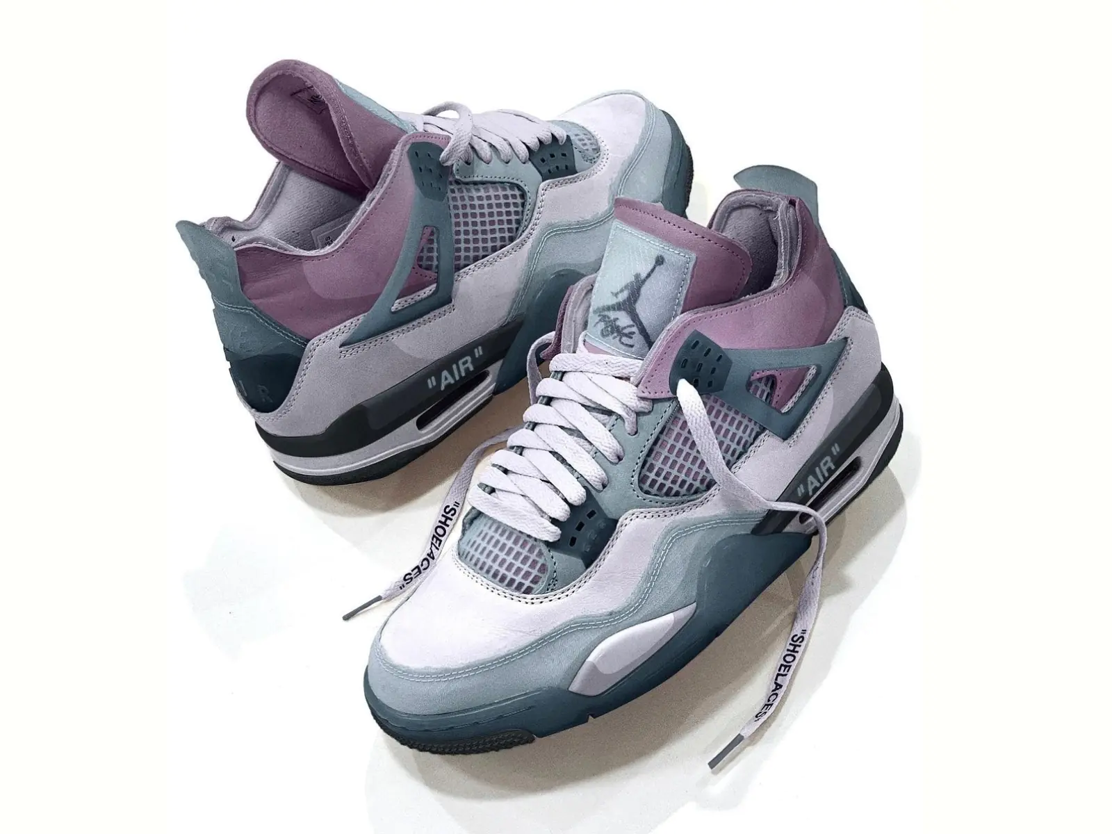 Off-White x Air Jordan 4「裝甲超夢」客製鞋登場，帥到哭著跪求市售版本！